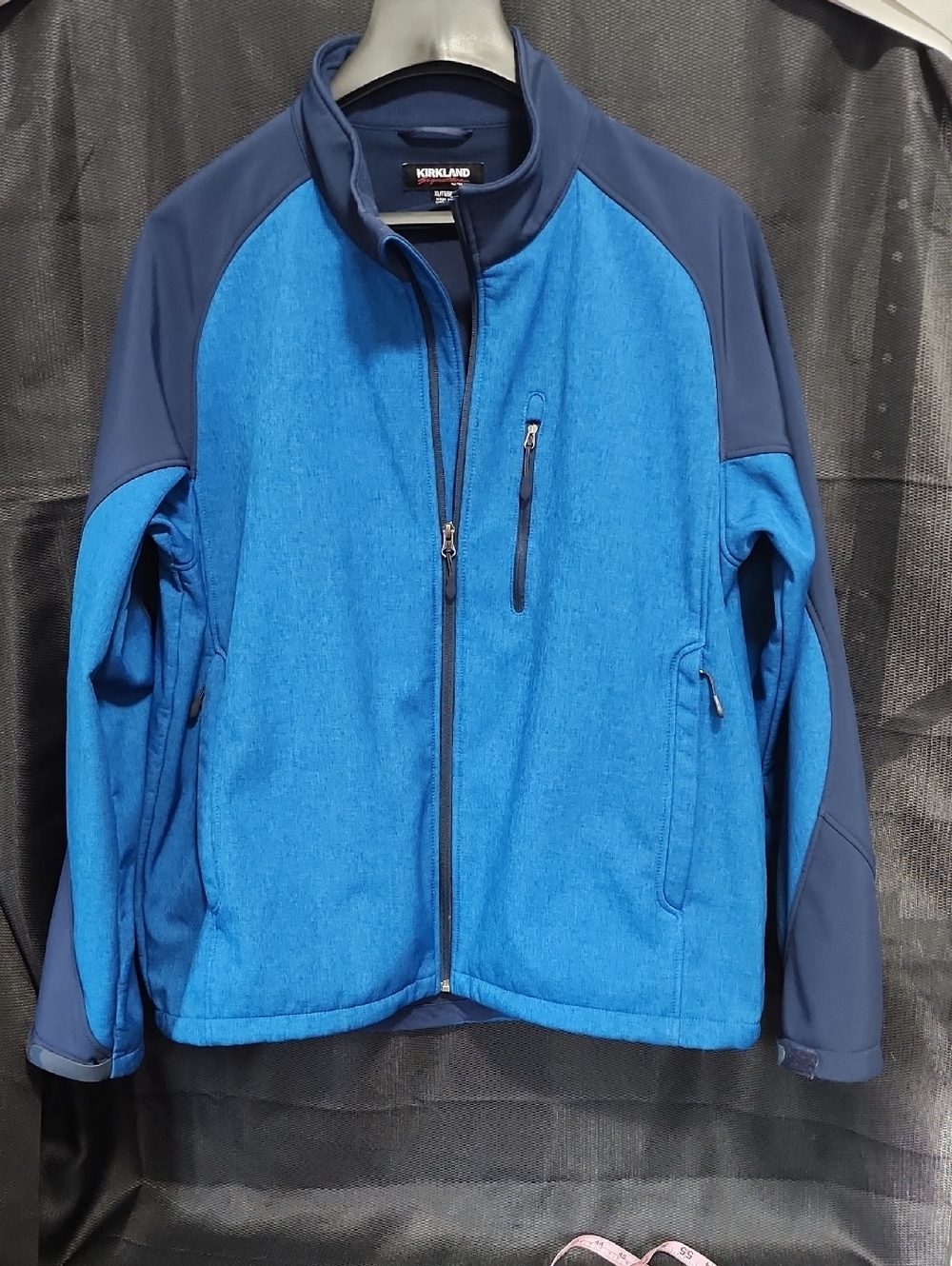 Kirkland Signature Two-Tone Blue Softshell Performance Jacket